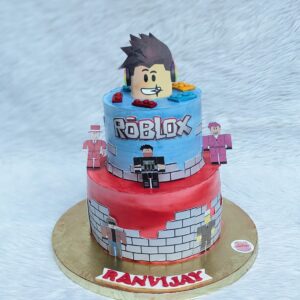 Roblox Bricks Two Tier Cake by Bakeology, Gwalior