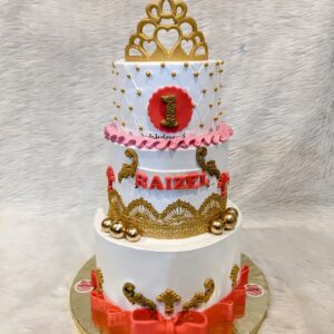 Royal Crown Tier Cake by Bakeology, Gwalior