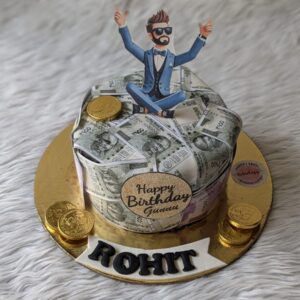 Rupee Note Money Cake by Bakeology, Gwalior