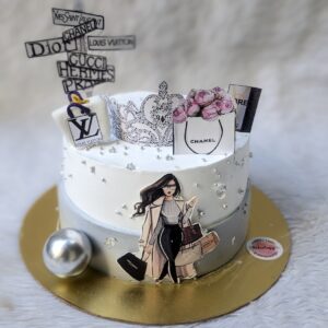 Shopping Girl Birthday Cake by Bakeology, Gwalior