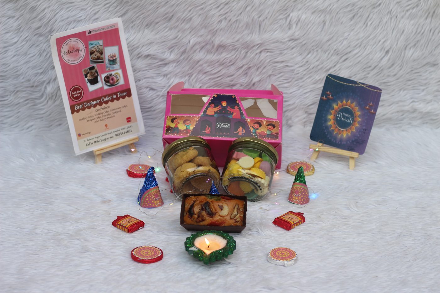 Shubh Diwali Handle Box from Bakeology, Gwalior