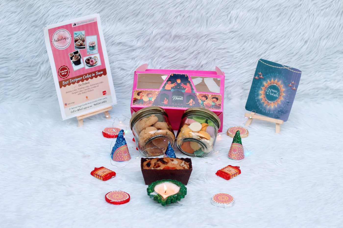 Shubh Diwali Handle Box from Bakeology, Gwalior