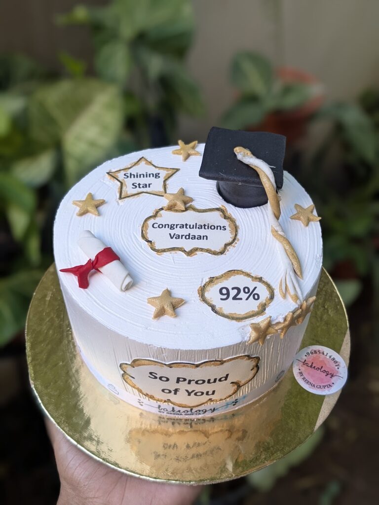 So Proud of You Results Cake by Bakeology, Gwalior