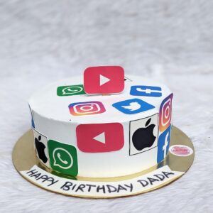 Social Media Apps Cake by Bakeology, Gwalior