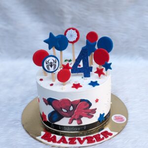Spiderman Balloon Cake by Bakeology, Gwalior