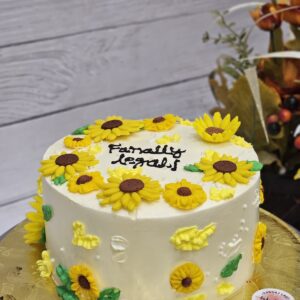 Sunflower Birthday Cake by Bakeology, Gwalior
