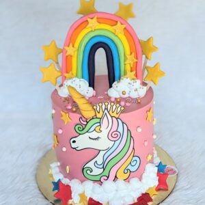 Unicorn Rainbow Arch Cake by Bakeology, Gwalior