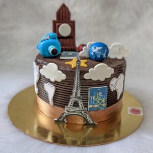 World Landmarks Travel Cake by Bakeology, Gwalior